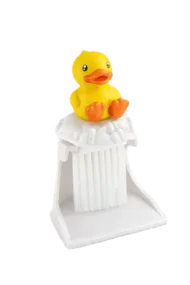 Toetsenbord Schoonmaakborstel met Houder - Geel