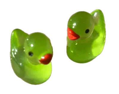 Micro Fluorescerende Eend - Glow in the dark - Groen