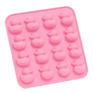 Siliconen Badeend Vorm - 16 x 3 cm Eendjes - Roze