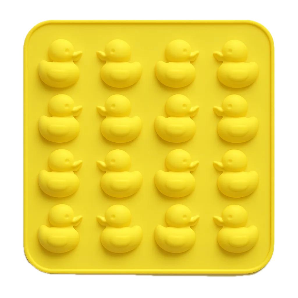 Siliconen Badeend Vorm - 16 x 3 cm Eendjes - Geel Siliconen Badeend Vorm - 16 x 3 cm Eendjes - Geel