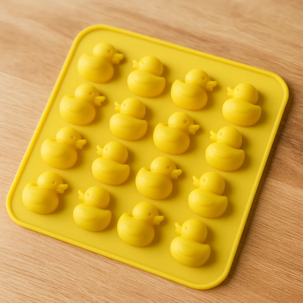 Siliconen Badeend Vorm - 16 x 3 cm Eendjes - Geel Siliconen Badeend Vorm - 16 x 3 cm Eendjes - Geel