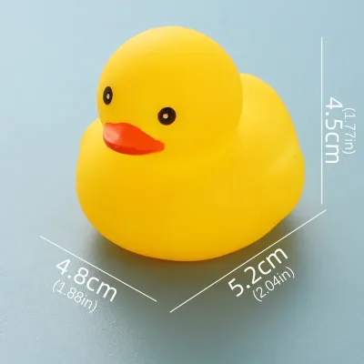 Gekleurd Mini Badeendje - Blauw Rubber Duck - 5 cm