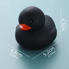 Gekleurd Mini Badeendje - Blauw Rubber Duck - 5 cm