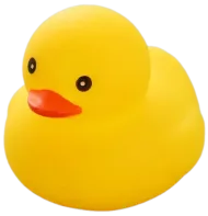 Gekleurd Mini Badeendje - Gele Rubber Duck - 5 cm