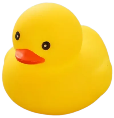 Gekleurd Mini Badeendje - Gele Rubber Duck - 5 cm