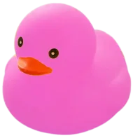 Gekleurd Mini Badeendje - Roze Rubber Duck - 5 cm