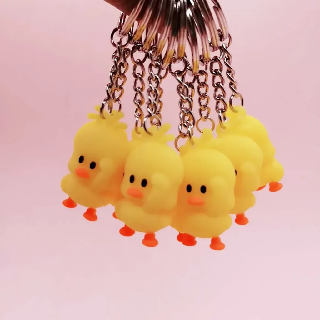 Mini Eendje - Badeendje Sleutelhanger - 1 cm