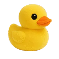 Gele Badeend Knuffel - 20 cm