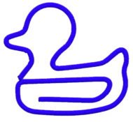 Badeend Paperclips - Geel - 20 stuks