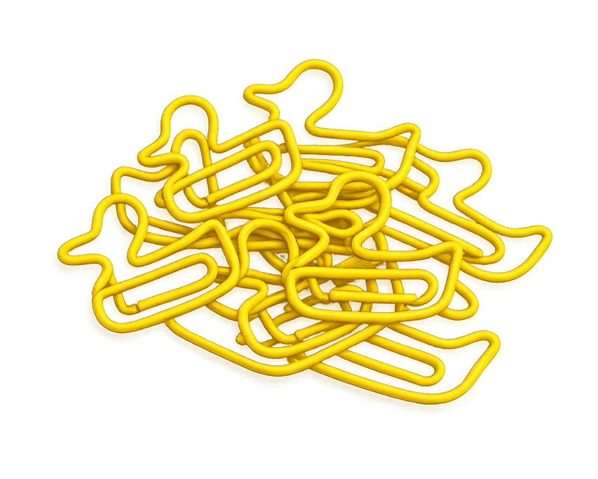 Badeend Paperclips - Geel - 20 stuks Badeend Paperclips - Geel - 20 stuks