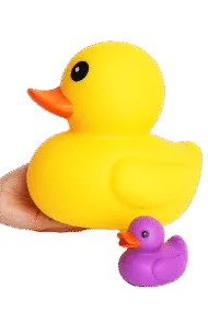 Mega Badeend - Gele Rubber Duck - 20 cm