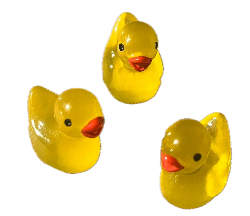 Mini Badeendje Glow in the Dark - Geel - 2 cm Mini Badeendje Glow in the Dark - Geel - 2 cm