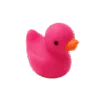 Micro Resin Badeend - Donker roze