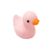 Micro Resin Badeend - Licht roze