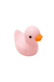 Micro Resin Badeend - Licht roze