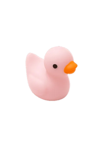 Micro Resin Badeend - Licht roze