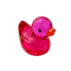 Micro Fluorescerende Eend - Glow in the dark - Donker roze