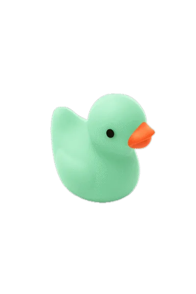 Micro Resin Badeend - Licht groen