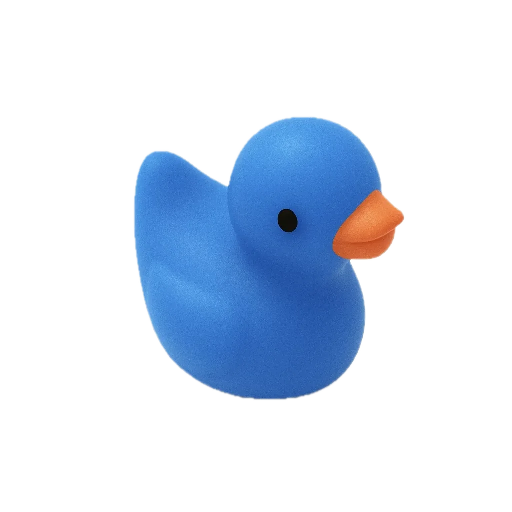 Mini Badeendje - Blauw - 2 cm Mini Badeendje - Blauw - 2 cm