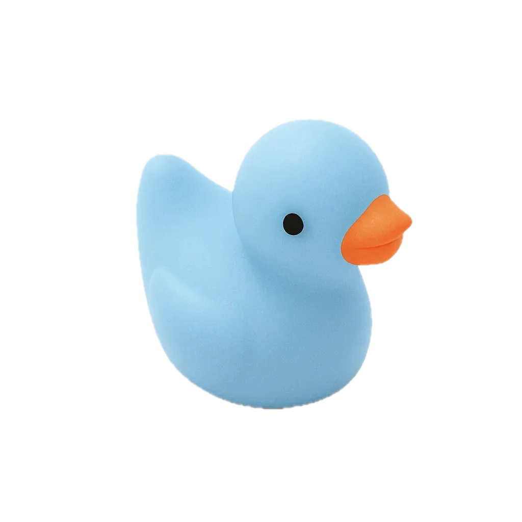 Mini Badeendje - Licht blauw - 2 cm Mini Badeendje - Licht blauw - 2 cm