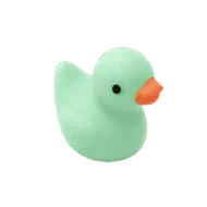 Mini Badeendje - Licht groen - 2 cm Mini Badeendje - Licht groen - 2 cm