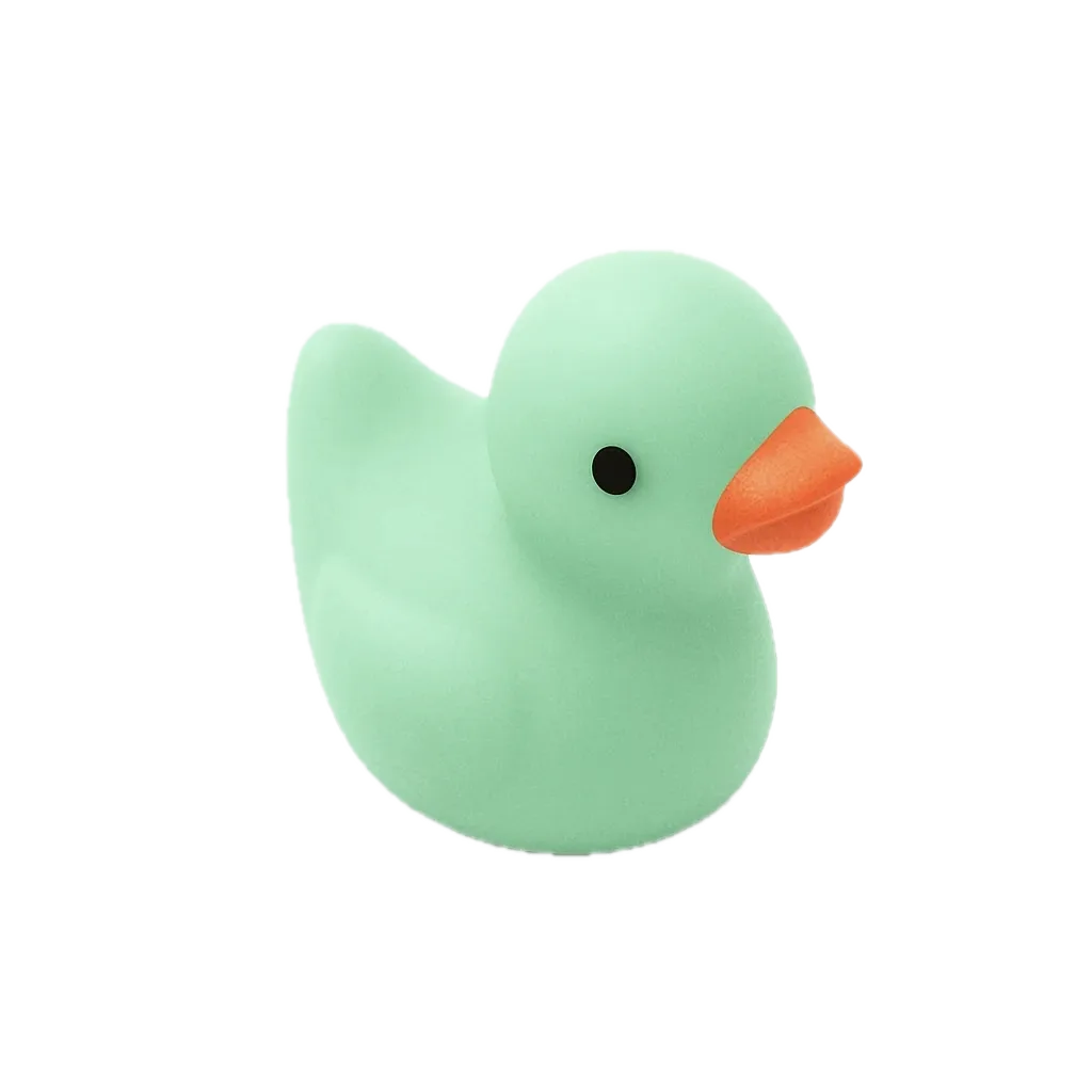 Mini Badeendje - Licht groen - 2 cm Mini Badeendje - Licht groen - 2 cm
