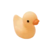 Mini Badeendje - Licht oranje - 2 cm