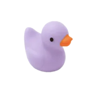 Mini Badeendje - Licht paars - 2 cm