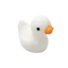 Mini Badeendje - Licht wit - 2 cm