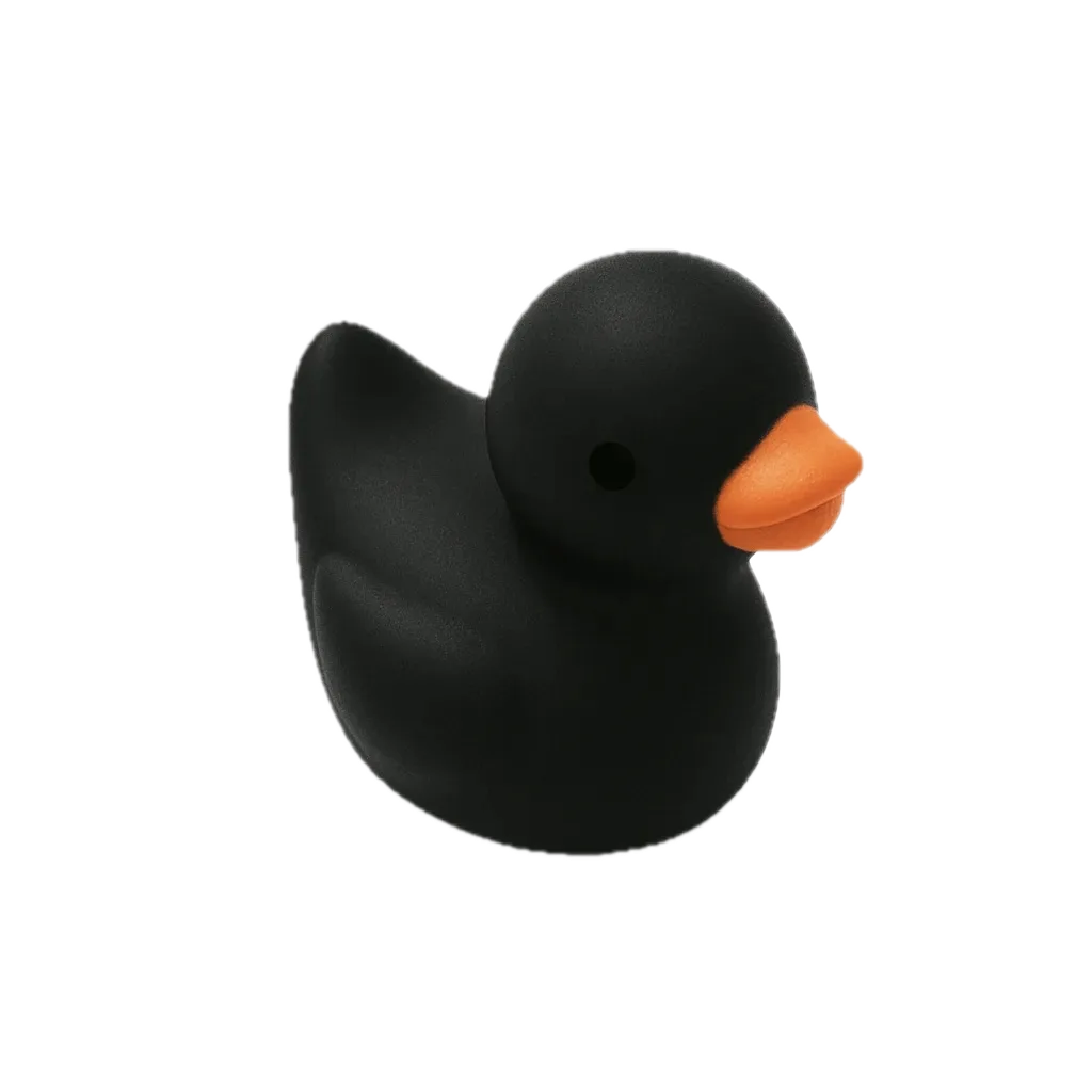 Mini Badeendje - Zwart - 2 cm Mini Badeendje - Zwart - 2 cm