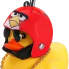 Leuke Rubberen Badeend met Helm - Angry Birds Helm met Propeller