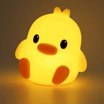 Mini Badeend Nachtlampje - 6 cm - Op batterij