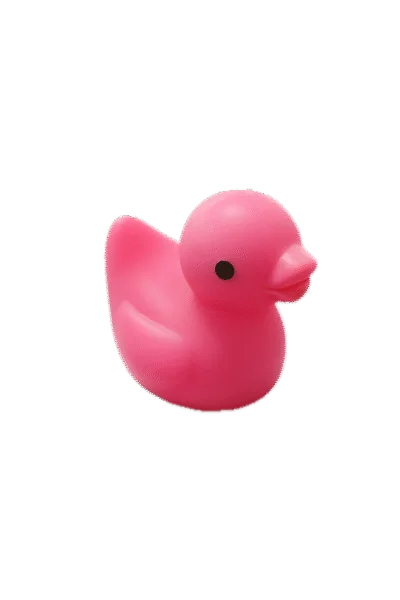 Micro Resin Badeend - Roze