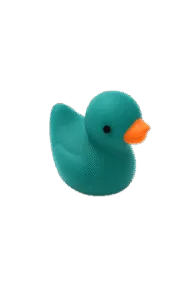 Micro Resin Badeend - Teal