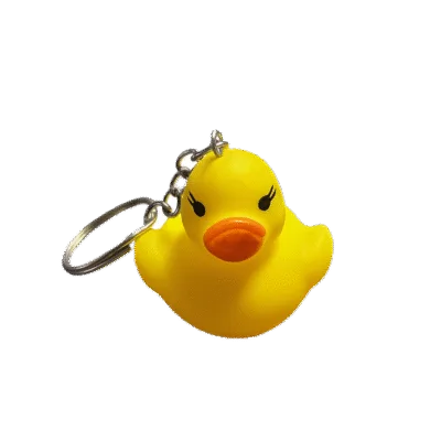 Mini Badeend Sleutelhanger - 3,5 cm - Geel
