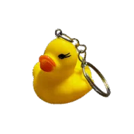 Mini Badeend Sleutelhanger - 3,5 cm - Geel