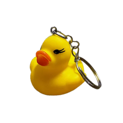 Mini Badeend Sleutelhanger - 3,5 cm - Geel