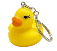 Mini Badeend Sleutelhanger - 3,5 cm - Geel