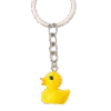 Micro Resin Badeend Sleutelhanger - 2 cm - Geel