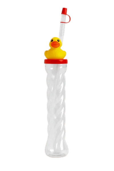 Badeend Drinkbeker met Rietje - Kinderbeker 350 ml