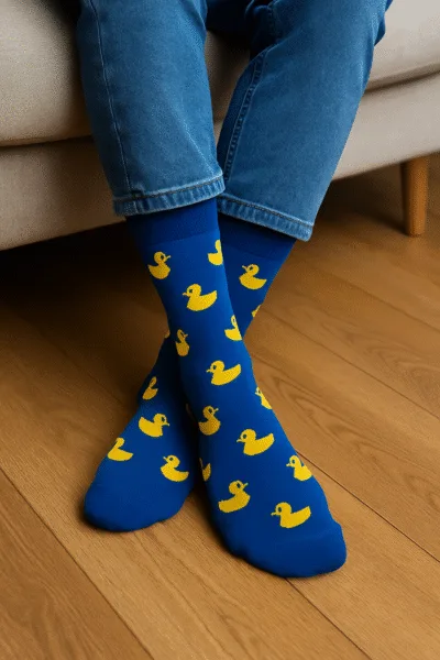 Badeend Sokken - Blauw