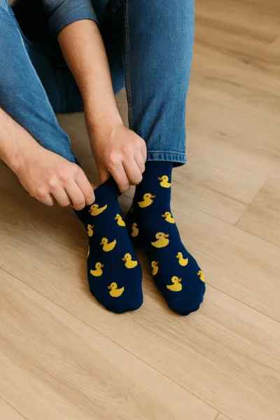 Badeend Sokken - Blauw