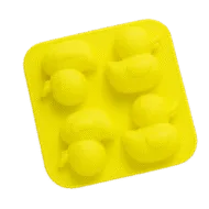 Siliconen Badeend Vorm - 4 x 5 cm Eendjes - Geel