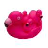 Badeend Familie Set - Roze Flamingo met 3 Mini Kuikentjes