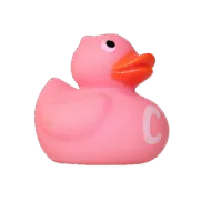 Alfabet Badeendje - Letter C - Roze