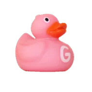 Alfabet Badeendje - Letter G - Roze Alfabet Badeendje - Letter G - Roze