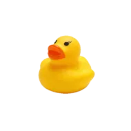 Gekleurd Klein Badeendje - Gele Rubber Duck - 3,5 cm