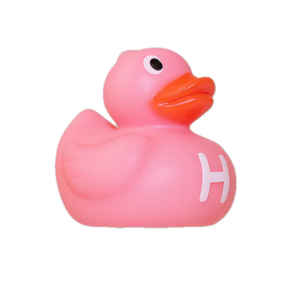 Alfabet Badeendje - Letter H - Roze Alfabet Badeendje - Letter H - Roze