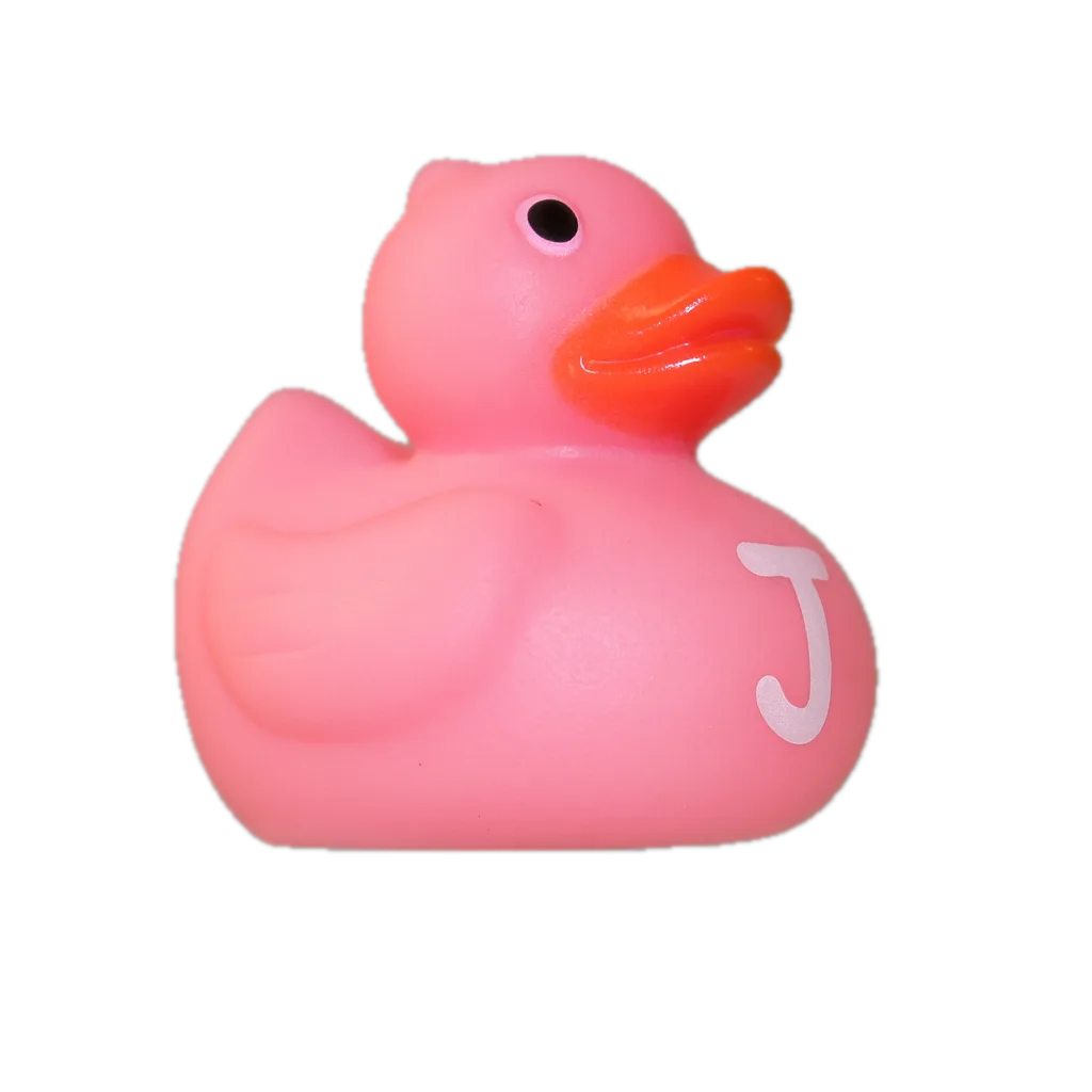 Alfabet Badeendje - Letter J - Roze Alfabet Badeendje - Letter J - Roze