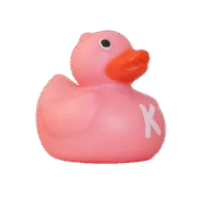 Alfabet Badeendje - Letter K - Roze Alfabet Badeendje - Letter K - Roze